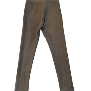 Andrew Marc Women's Faux Suede Brown Tan Taupe Pull On Pants Leggings Size Small